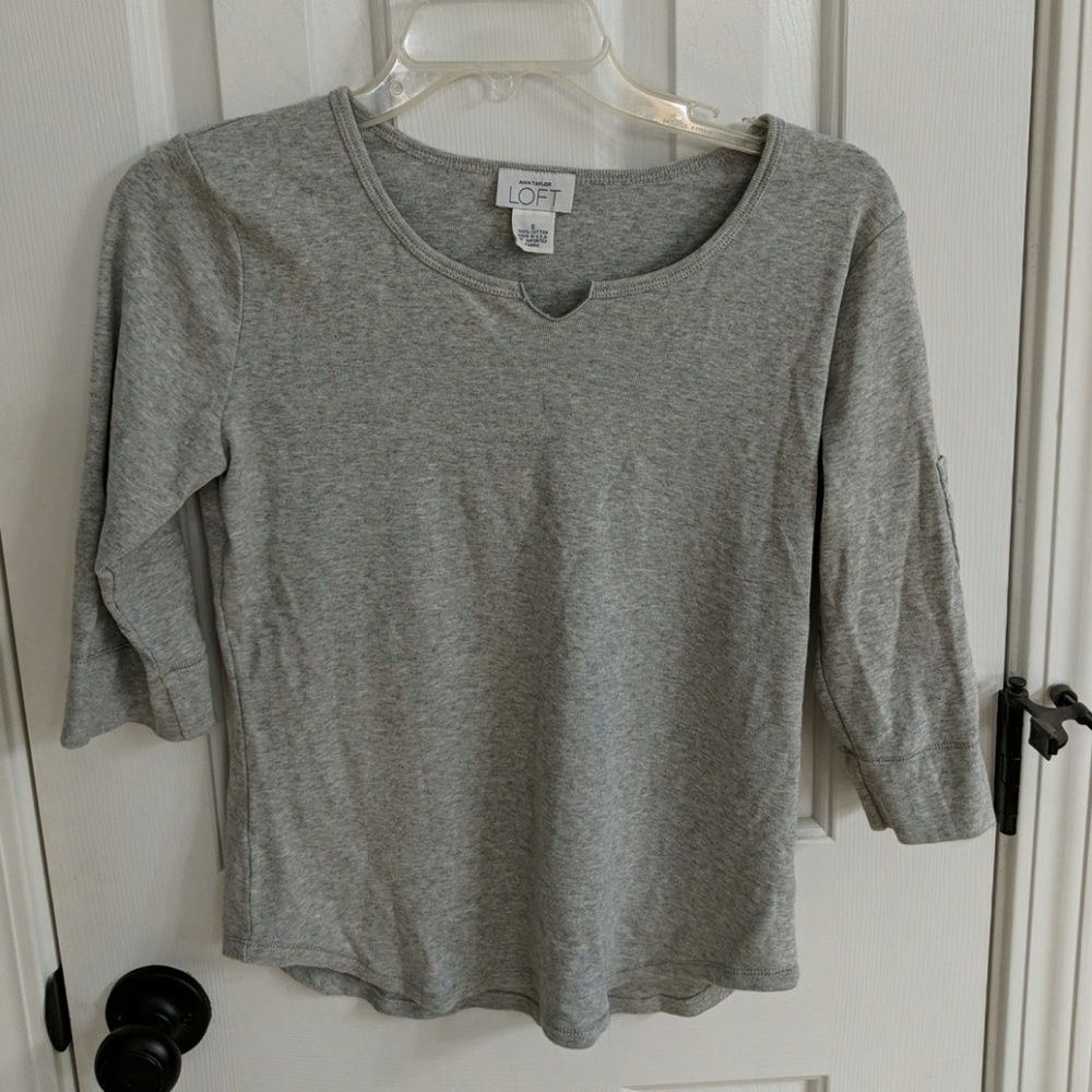 Loft gray shirt